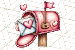Puppy Dog Clipart PNG, Valentine Mail Carrier Clip Art Product Image 5