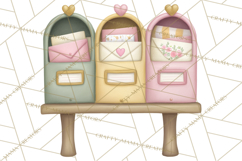 Puppy Post Office Clipart PNG Valentine Mail Dog Clip Art. Product Image 5