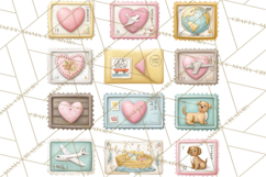Puppy Post Office Clipart PNG Valentine Mail Dog Clip Art. Product Image 2