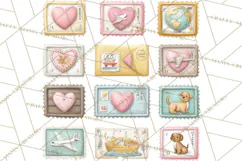 Puppy Post Office Clipart PNG Valentine Mail Dog Clip Art. Product Image 2