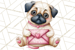 Puppy Dog Clipart PNG, Valentine Mail Carrier Clip Art Product Image 2