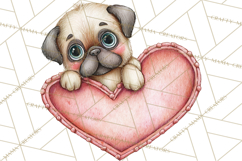 Puppy Dog Clipart PNG, Valentine Mail Carrier Clip Art Product Image 5