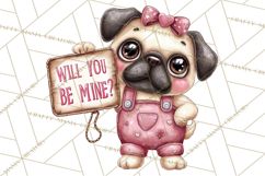 Puppy Dog Clipart PNG, Valentine Mail Carrier Clip Art Product Image 2