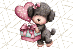 Puppy Dog Clipart PNG, Valentine Mail Carrier Clip Art Product Image 4