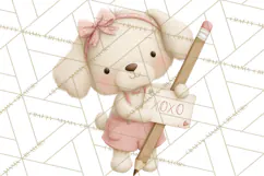Puppy Post Office Clipart PNG Valentine Mail Dog Clip Art. Product Image 5