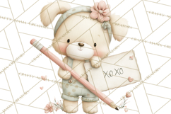 Puppy Post Office Clipart PNG Valentine Mail Dog Clip Art. Product Image 2