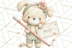 Puppy Post Office Clipart PNG Valentine Mail Dog Clip Art. Product Image 2