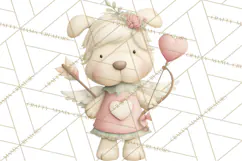 Puppy Post Office Clipart PNG Valentine Mail Dog Clip Art. Product Image 3