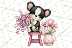 Puppy Dog Clipart PNG, Valentine Mail Carrier Clip Art Product Image 3