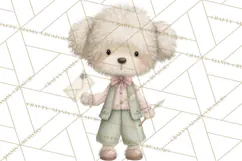 Puppy Post Office Clipart PNG Valentine Mail Dog Clip Art. Product Image 3