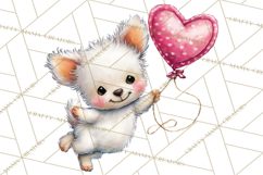 Puppy Dog Clipart PNG, Valentine Mail Carrier Clip Art Product Image 4