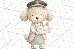 Puppy Post Office Clipart PNG Valentine Mail Dog Clip Art. Product Image 5