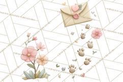 Puppy Post Office Clipart PNG Valentine Mail Dog Clip Art. Product Image 3