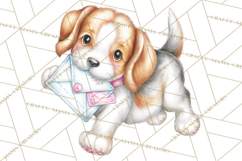 Puppy Dog Clipart PNG, Valentine Mail Carrier Clip Art Product Image 2
