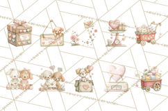 Puppy Post Office Clipart PNG Valentine Mail Dog Clip Art. Product Image 6