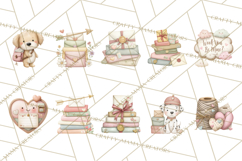 Puppy Post Office Clipart PNG Valentine Mail Dog Clip Art. Product Image 3