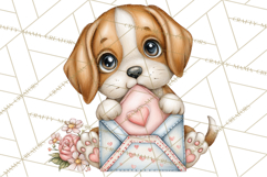 Puppy Dog Clipart PNG, Valentine Mail Carrier Clip Art Product Image 4