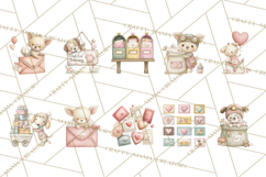 Puppy Post Office Clipart PNG Valentine Mail Dog Clip Art. Product Image 8