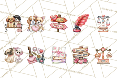 Puppy Dog Clipart PNG, Valentine Mail Carrier Clip Art Product Image 2