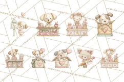 Puppy Post Office Clipart PNG Valentine Mail Dog Clip Art. Product Image 7