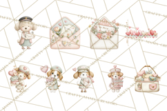 Puppy Post Office Clipart PNG Valentine Mail Dog Clip Art. Product Image 5