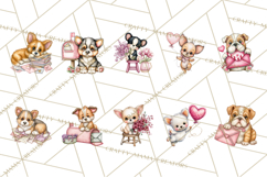 Puppy Dog Clipart PNG, Valentine Mail Carrier Clip Art Product Image 8