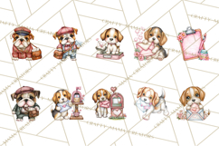 Puppy Dog Clipart PNG, Valentine Mail Carrier Clip Art Product Image 9