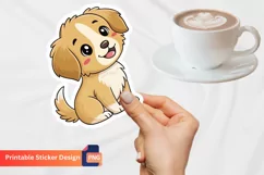 Puppy Sticker, Cute Dog Sticker, Puppy Love Sticker Product Image 1