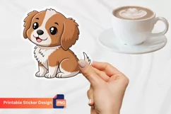 Puppy Sticker, Cute Dog Sticker, Puppy Love Sticker Product Image 1