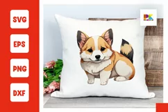 Cute Little Puppy SVG, cute Puppy Clipart PNG Product Image 1