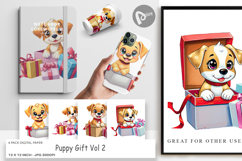 Digital Paper Puppy Gift Product Image 1