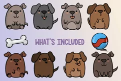 Puppy Dog Bundle|10 adorable little puppy PNG illustrations Product Image 2