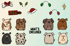 Puppy Holiday|15 PNG Holiday Puppies & Elements Product Image 2