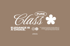 Pure Class Typography Quotes T-shirt Design Product Image 1