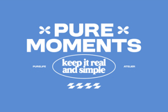 Pure Moment Typography Quotes T-shirt Design Product Image 1