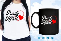 Purify The Heart Svg, Inspirational Quotes Svg Product Image 1