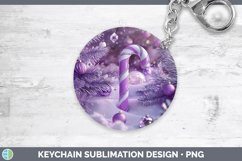 GorgeousPurple 3D Christmas Keychain design.