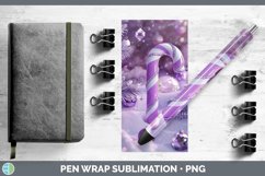 GorgeousPurple 3D Christmas Pen Wrap design.