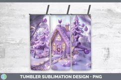 GorgeousPurple 3D Christmas Tumbler design.
