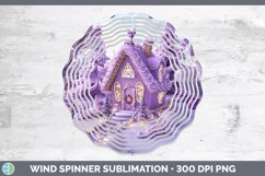 GorgeousPurple 3D Christmas Wind Spinner design.