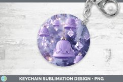 GorgeousPurple 3D Christmas Keychain design.