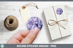 GorgeousPurple 3D Christmas Stickers design.