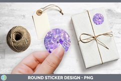 GorgeousPurple 3D Christmas Stickers design.