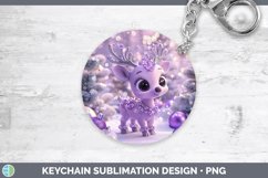 GorgeousPurple 3D Christmas Keychain design.