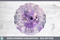 GorgeousPurple 3D Christmas Wind Spinner design.