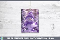 GorgeousPurple 3D Christmas Air Freshener design.