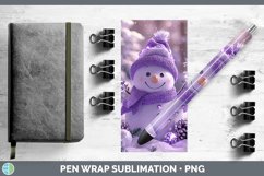 GorgeousPurple 3D Christmas Pen Wrap design.