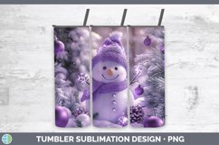 GorgeousPurple 3D Christmas Tumbler design.