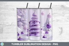 GorgeousPurple 3D Christmas Tumbler design.