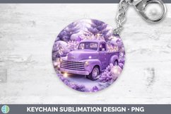 GorgeousPurple 3D Christmas Keychain design.